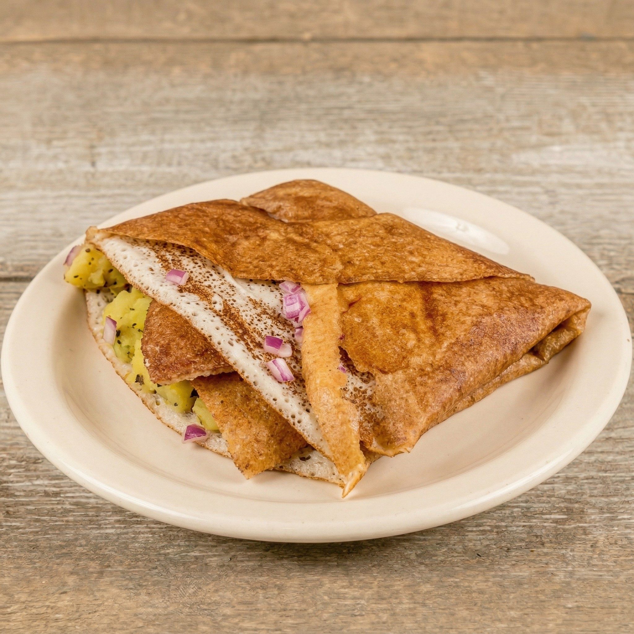 Onion Masala Dosa.