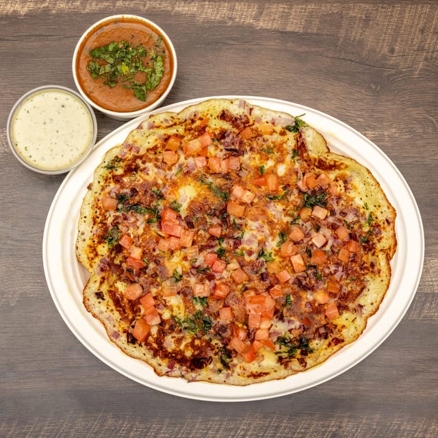Tomato Onion Uttapam.